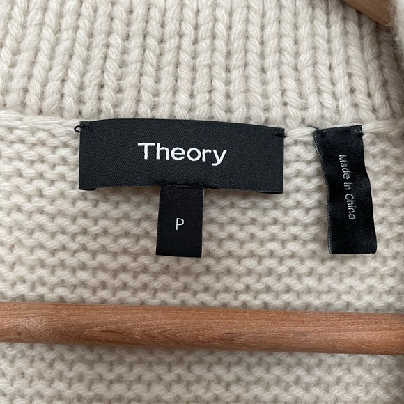 NWOT Theory Sweater Coat in Wool Cashmere Blend Quiet Luxury - Picture 7 of 16